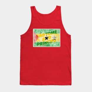 São Tomé and Príncipe Vintage style retro souvenir Tank Top